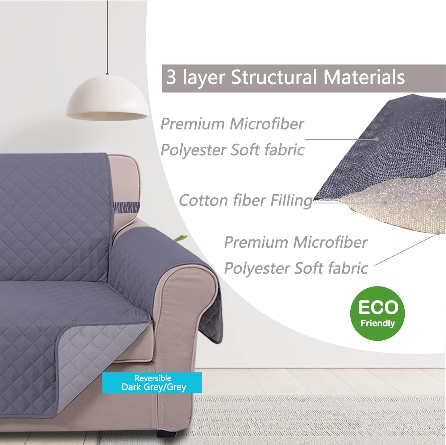 Reversible Sofa Cover Bundles Oversized Sofa