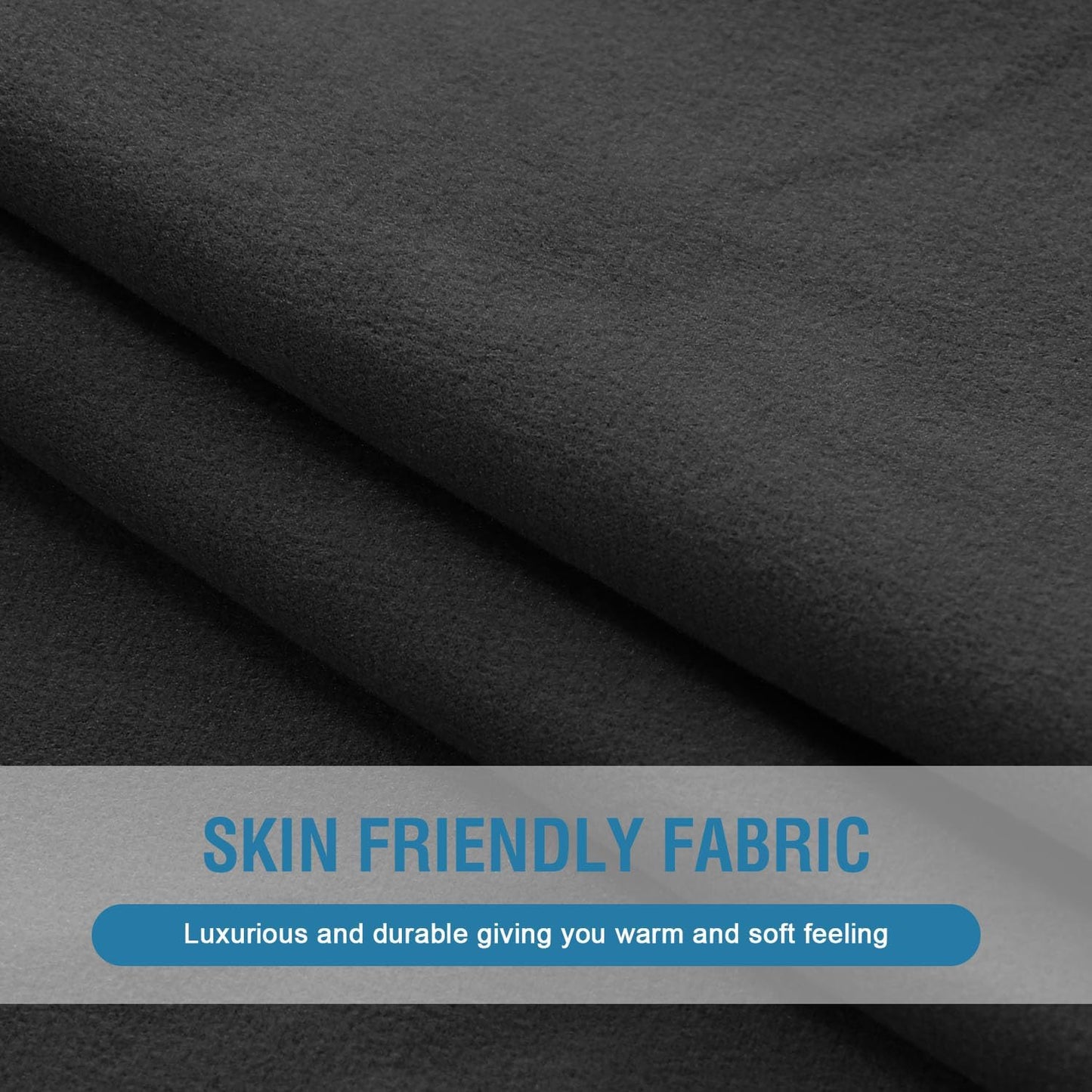 Fleece Couch Chion Covers Stretch Couch Covers for 3 Chion Couch Sofa Thick and Soft Couch Covers Washable (3 Seater Chion Cover, Grey)