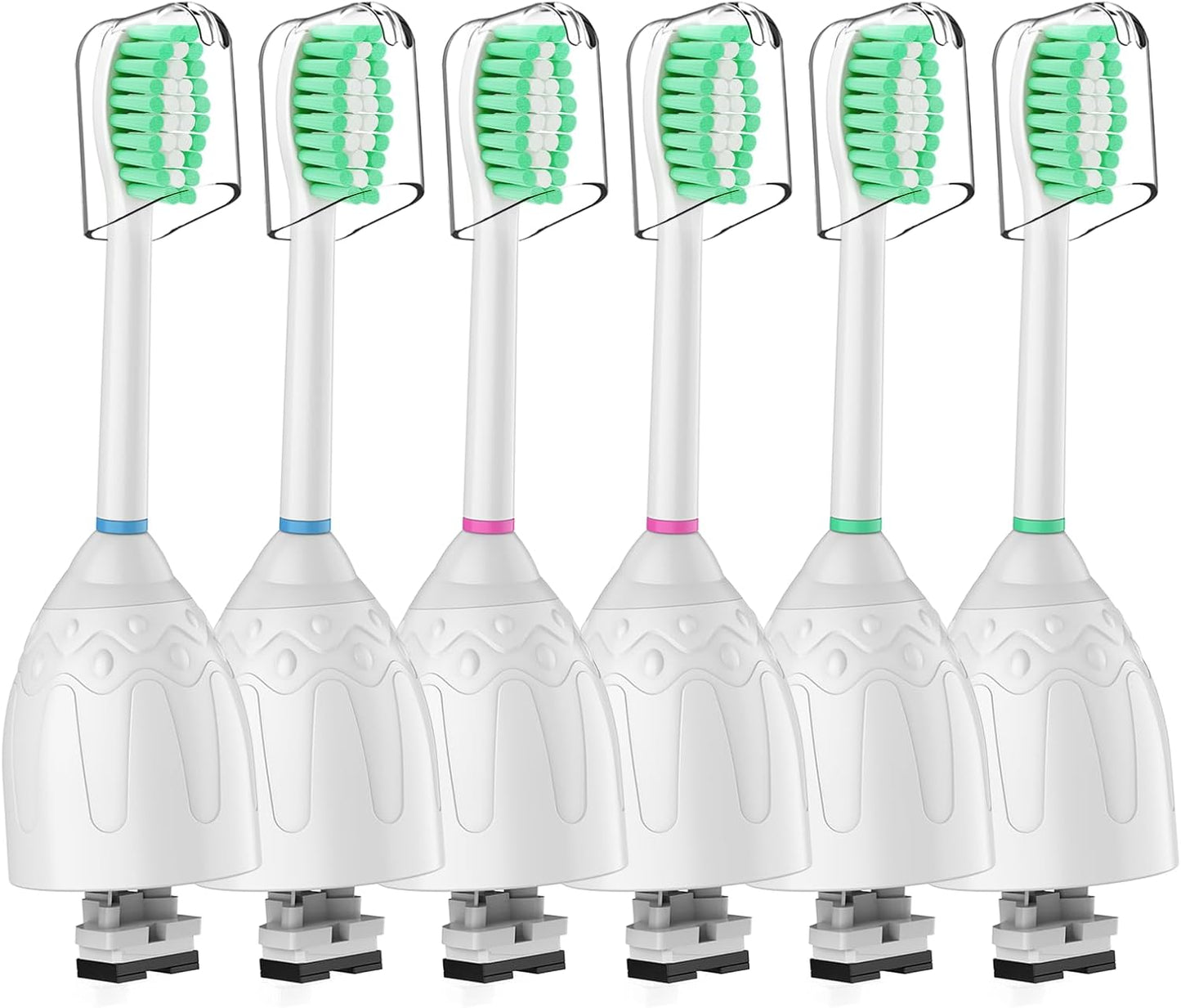 Toothbrh Heads for Philips Sonicare Replacement Brh Heads Medium Soft Dupont Bristles Electric Toothbrh Replacement Heads Fit E-Series Essence Xtreme Elite Advance and CleanCare, 6 Pack