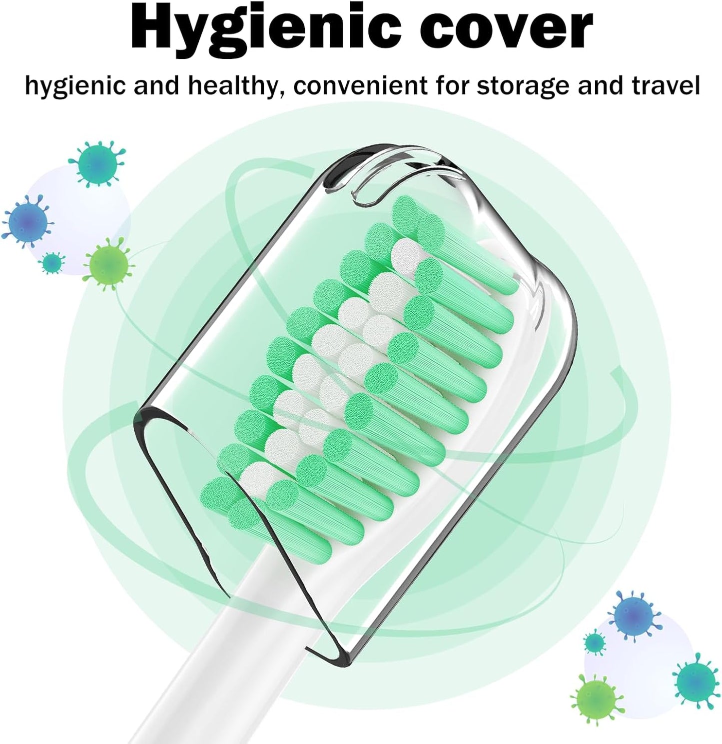 Toothbrh Heads for Philips Sonicare Replacement Brh Heads Medium Soft Dupont Bristles Electric Toothbrh Replacement Heads Fit E-Series Essence Xtreme Elite Advance and CleanCare, 6 Pack
