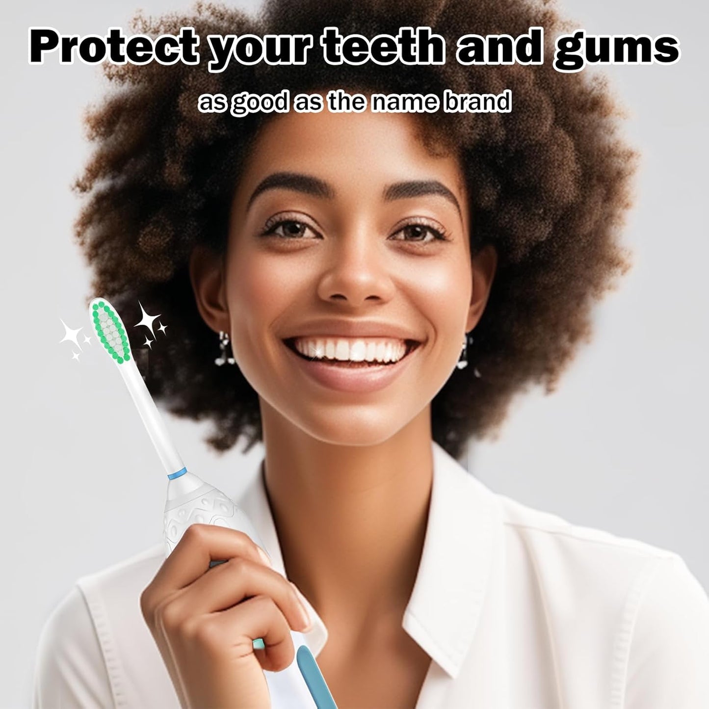 Toothbrh Heads for Philips Sonicare Replacement Brh Heads Medium Soft Dupont Bristles Electric Toothbrh Replacement Heads Fit E-Series Essence Xtreme Elite Advance and CleanCare, 6 Pack