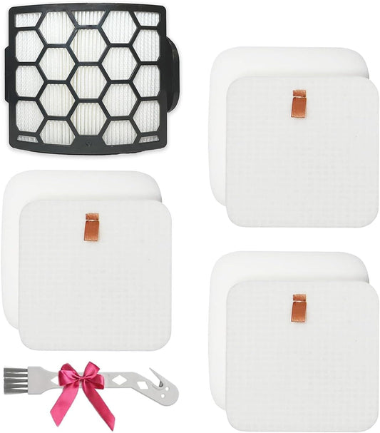 LA802 LA702 LA502 Filters Compatiable With Shark LA700, LA322,LA301,LA300, LA455, LA360 Rotator Lift-Away ADV DuoClean PowerFins Upright Vacuum - Part#XHF320 & XFFK320