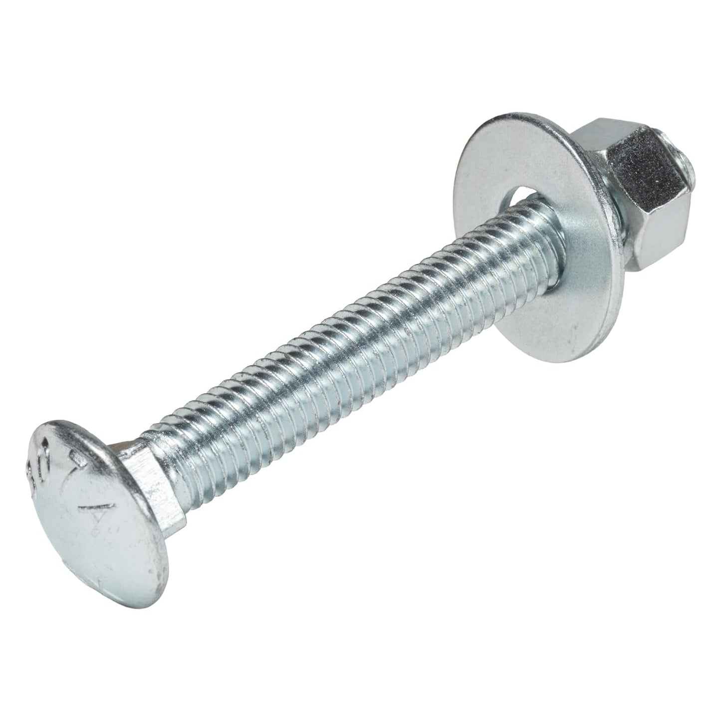 1/2" x 4" (25 Pack) Zinc Carriage Bolt Kit, Grade 307A by Makers Bolt