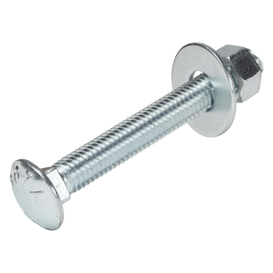 1/2" x 4" (25 Pack) Zinc Carriage Bolt Kit, Grade 307A by Makers Bolt