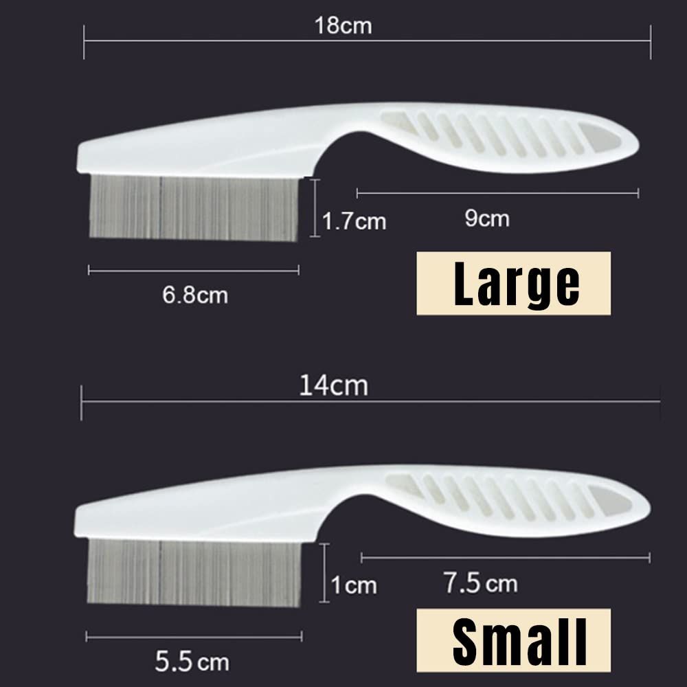 Multifunctional Pet Hair Comb, 2023 New Magic Pet Comb Dog Combs for Grooming, Stain Tear Removal Comb Stainless Steel Fine-Tooth Grooming Massage Comb for Dog Cat (1 Pair, Green)