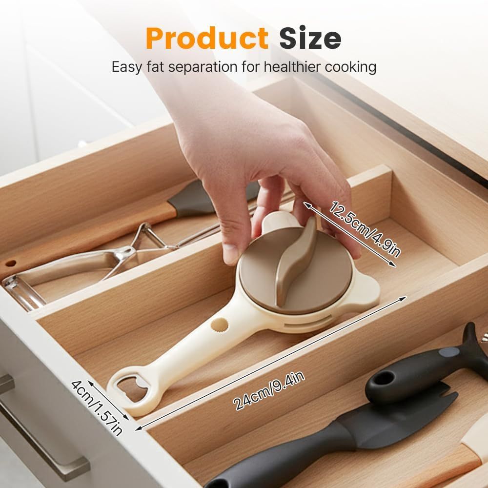 4-in-1 Jar Opener, 2026 New Adjustable Stainless Steel Jar & Bottle Opener Lid Remover for Weak Hands & Seniors, Can Opener with Ergonomic Handle, Friendly Kitchen Gadget (1)