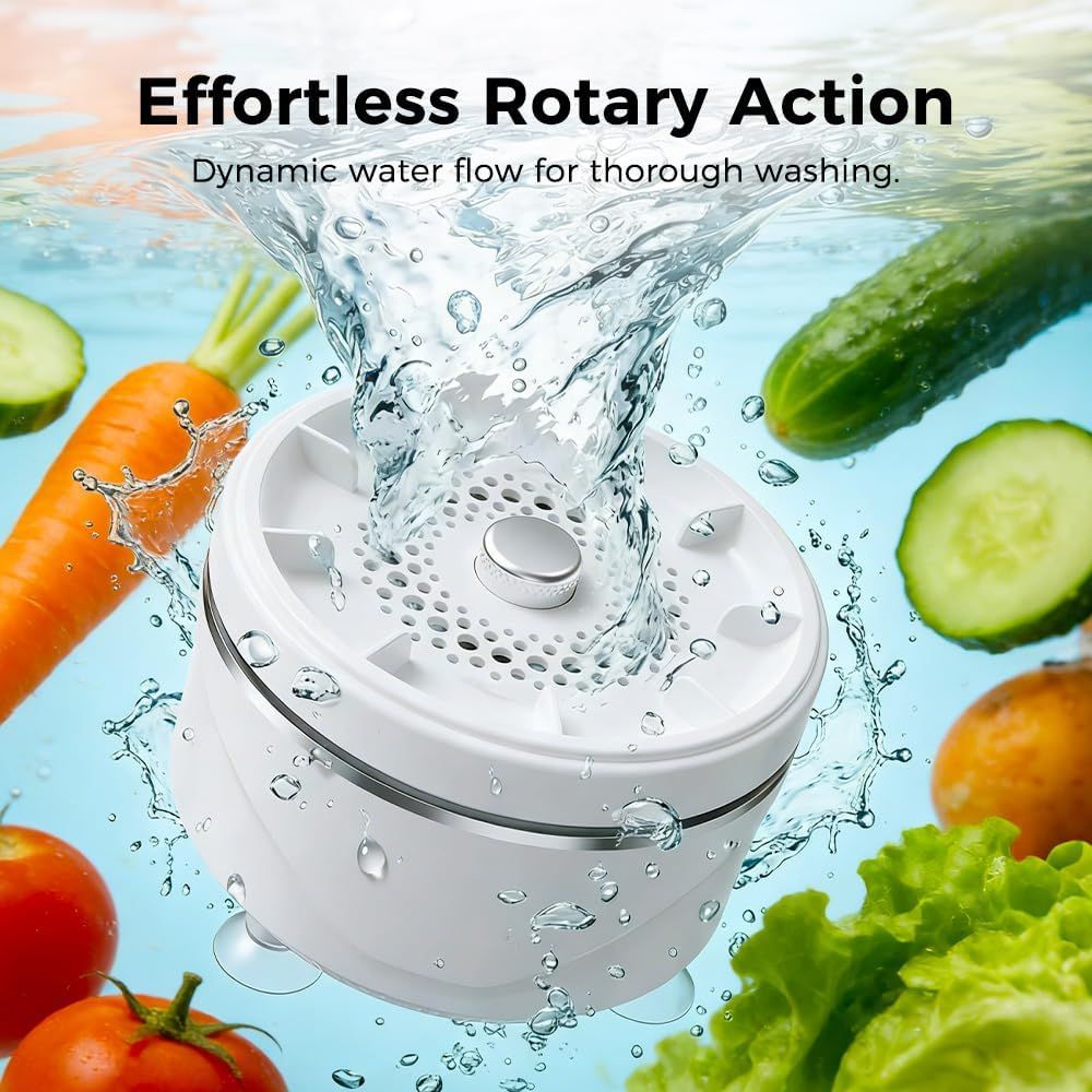 Fruit and Vegetable Washing Machine, 2026 Upgraded Fruit Cleaner Device Waterproof Fruit and Vegetable Purifier Clean Produce with Titanium Electrolysis Purification for Home Kitchen (1)
