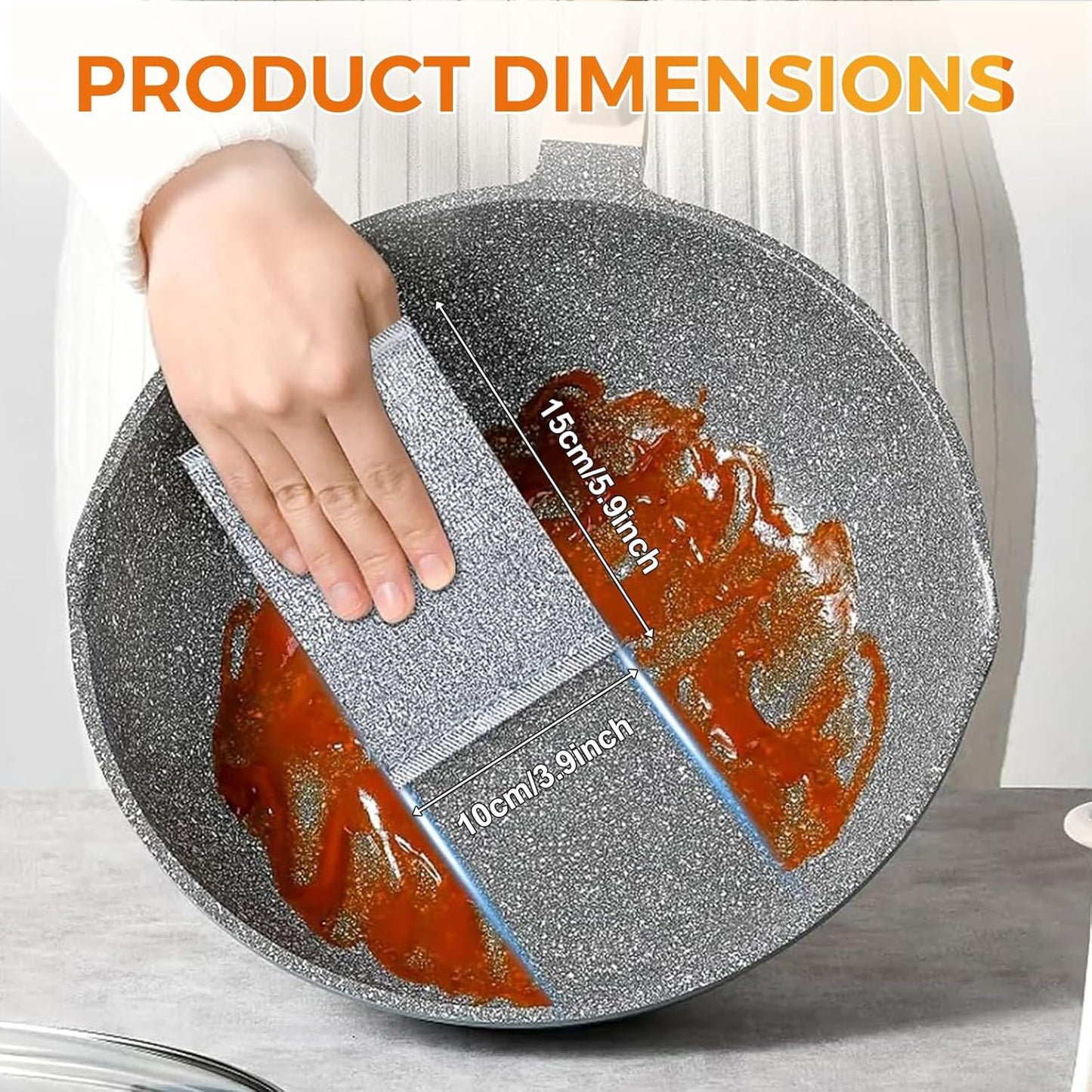 Multipurpose Wire Dishwashing Rag, Non-Scratch Wire Dishcloth for Wet & Dry Use - Reusable Metal Scrubbing Pad for Dishes & Sinks, All-Purpose Kitchen Sponge Cloth (2025 New) (3)