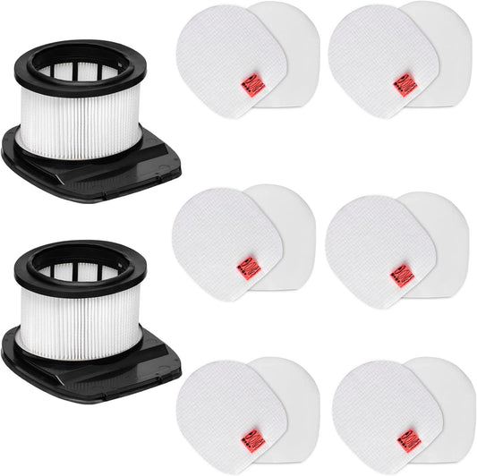 for Shark IZ362H IZ462H IZ363HT IZ163H IZ483H Replacement Filter Anti-Allergen Lightweight Cordless Stick Vacuum Vertex Ultra Pet Plus Power IZ482H IZ162H IZ361H 2 Filters +12 Foam Felt Kit