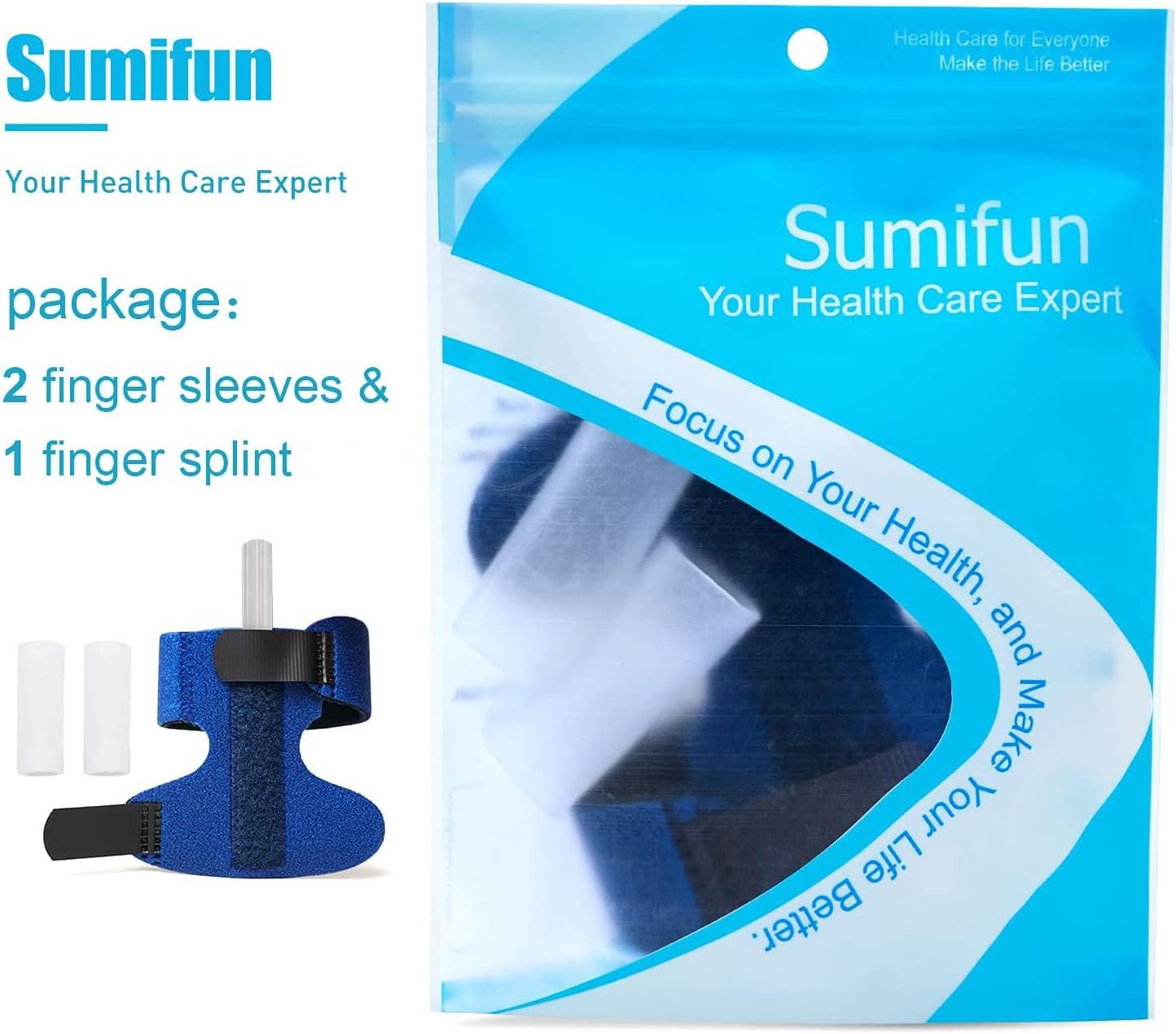 Finger Brace, Trigger Finger Splint for Index Middle Ring Pinky Finger Arthritis Pain, Tendon Injury, Broken Mallet Finger Stabilizer Supports for Dislocated Knuckle Immobilizer Wrap for