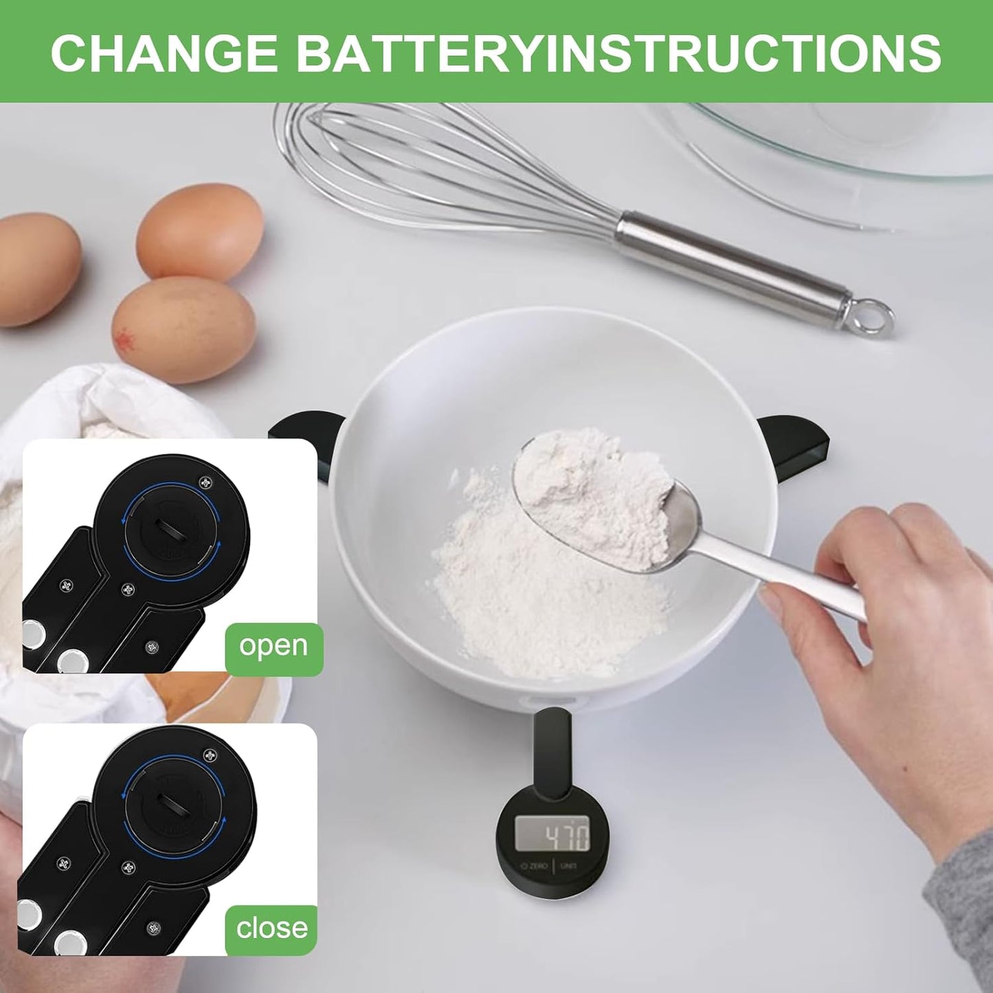 Folding Food Scale, Digital Kitchen Scale, Portable Food Scale Travel Scale for Food, Collapsible Mini Pocket Scale Grams and Ounces, Ideal for Diet Calorie Control Compact Kitchen (Black)