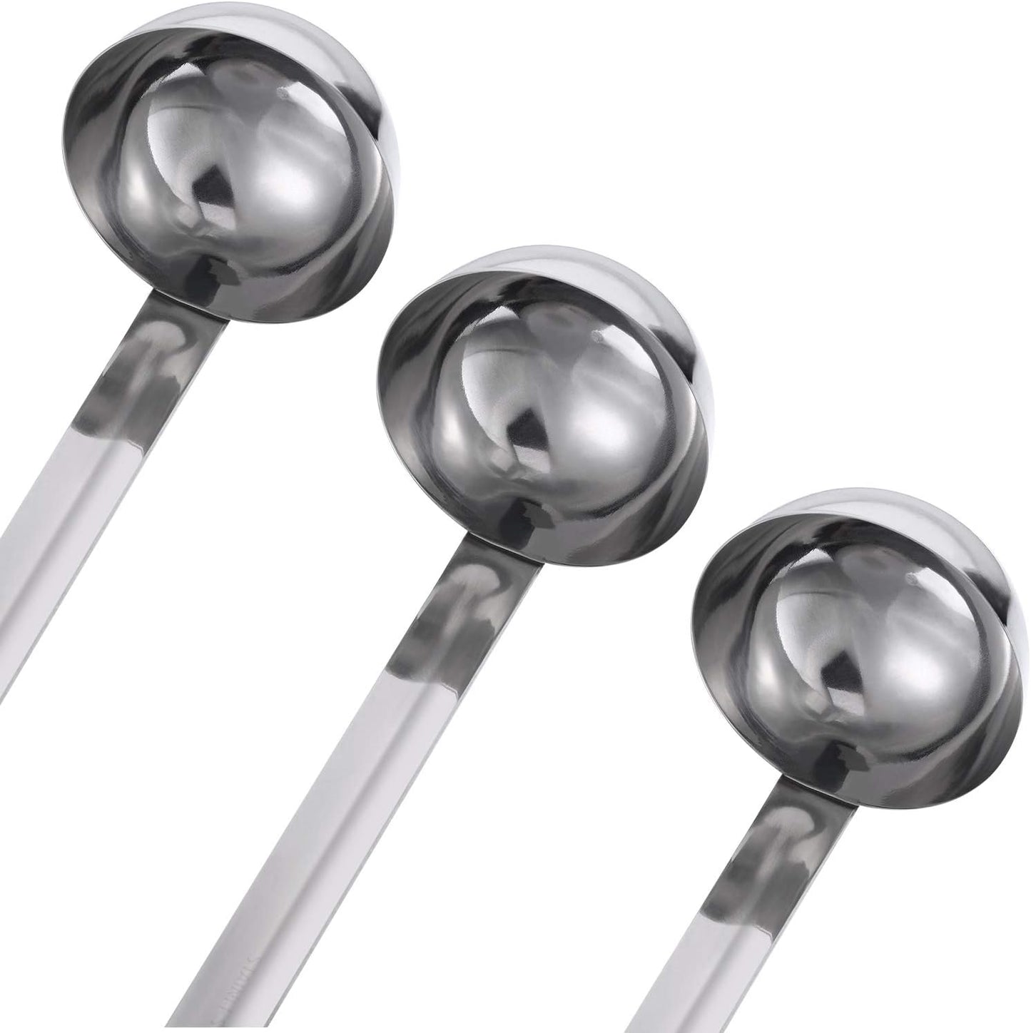 Stainless Steel Ladle Soup Handle Ladle with Pouring Rim for Kitchen Cooking Soup Sauce