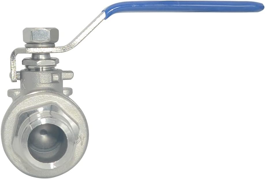 Full Port Ball Valve Male x Female S304 Stainless Steel Heavy Duty for Water, Oil, and Gas,1000WOG (1/2inch)