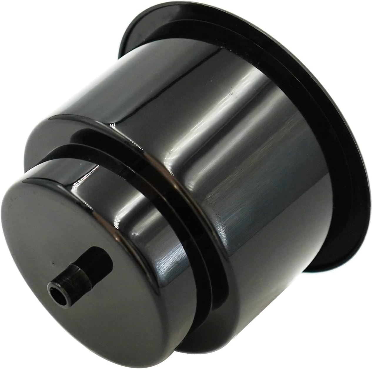 Black Plastic Cup Drink Holder Insert with Drain for Marine Boat RV Camper, 4PCS