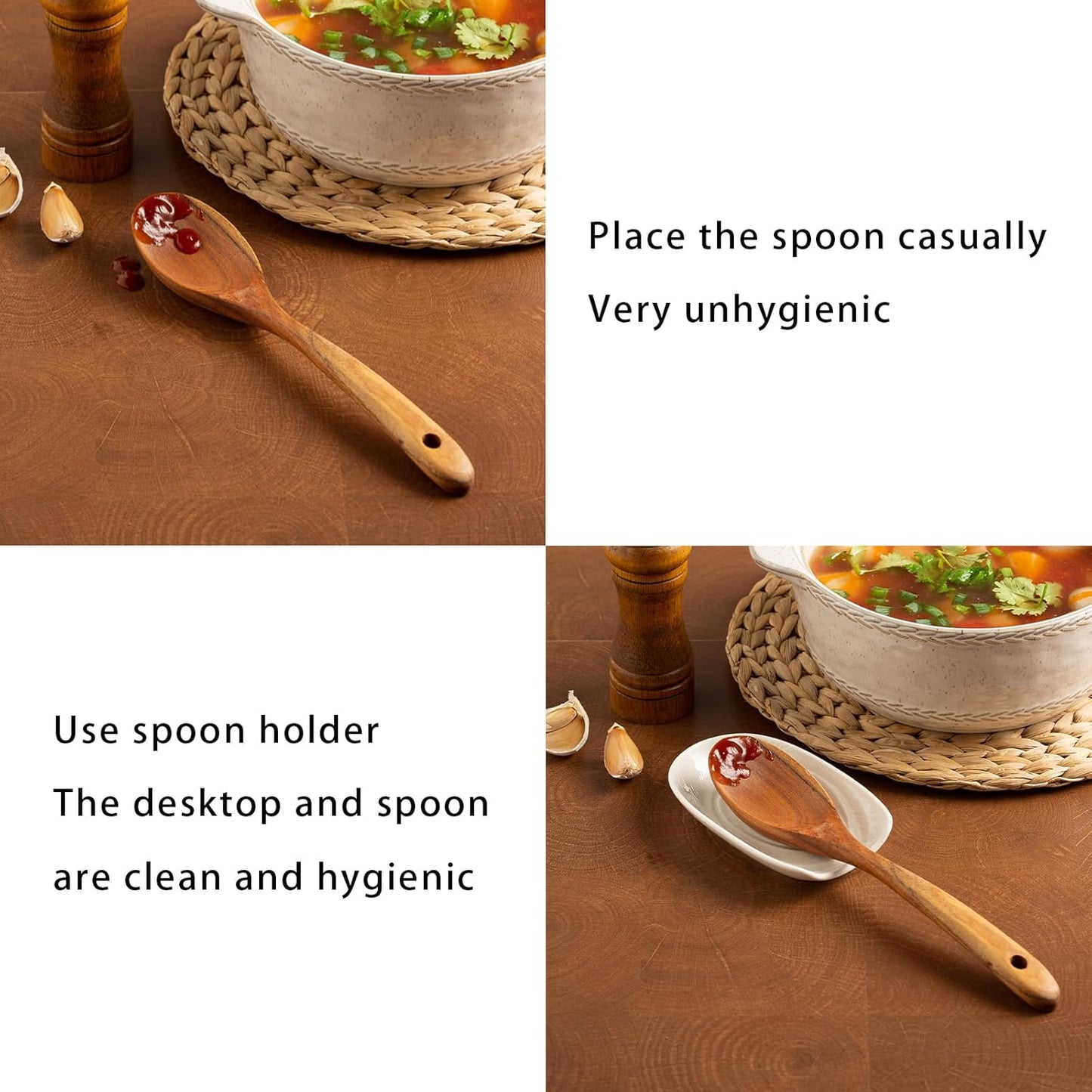 Ceramic Spoon Rest for Kitchen Counter 5.1 Inch Porcelain Spoon Holder Farmhouse Cooking and Coffee Spoon Rest for Stove Top (white)