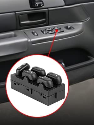 Power Window Control Switch Master Door Button Compatible with 2003-2008 Ford Crown Victoria/F150/Expedition, 06-08 Lincoln Mark LT, 03-08 Mercury Grand Marquis/Marauder Replace OEM 5L1Z14529AA