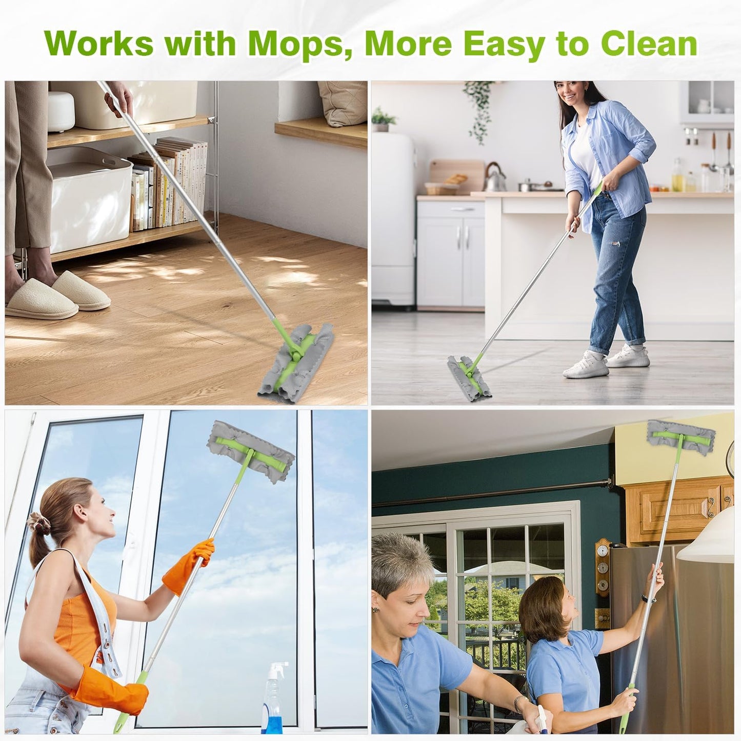 Microfiber Glass Cleaning Cloths-6PK, 16"x14" Lint Free Window Cleaning Cloth, Glasses, Mirrors, Screens, Stainless Steel, Premium Magic Cleaning Cloth for Glass and Window Cleaner
