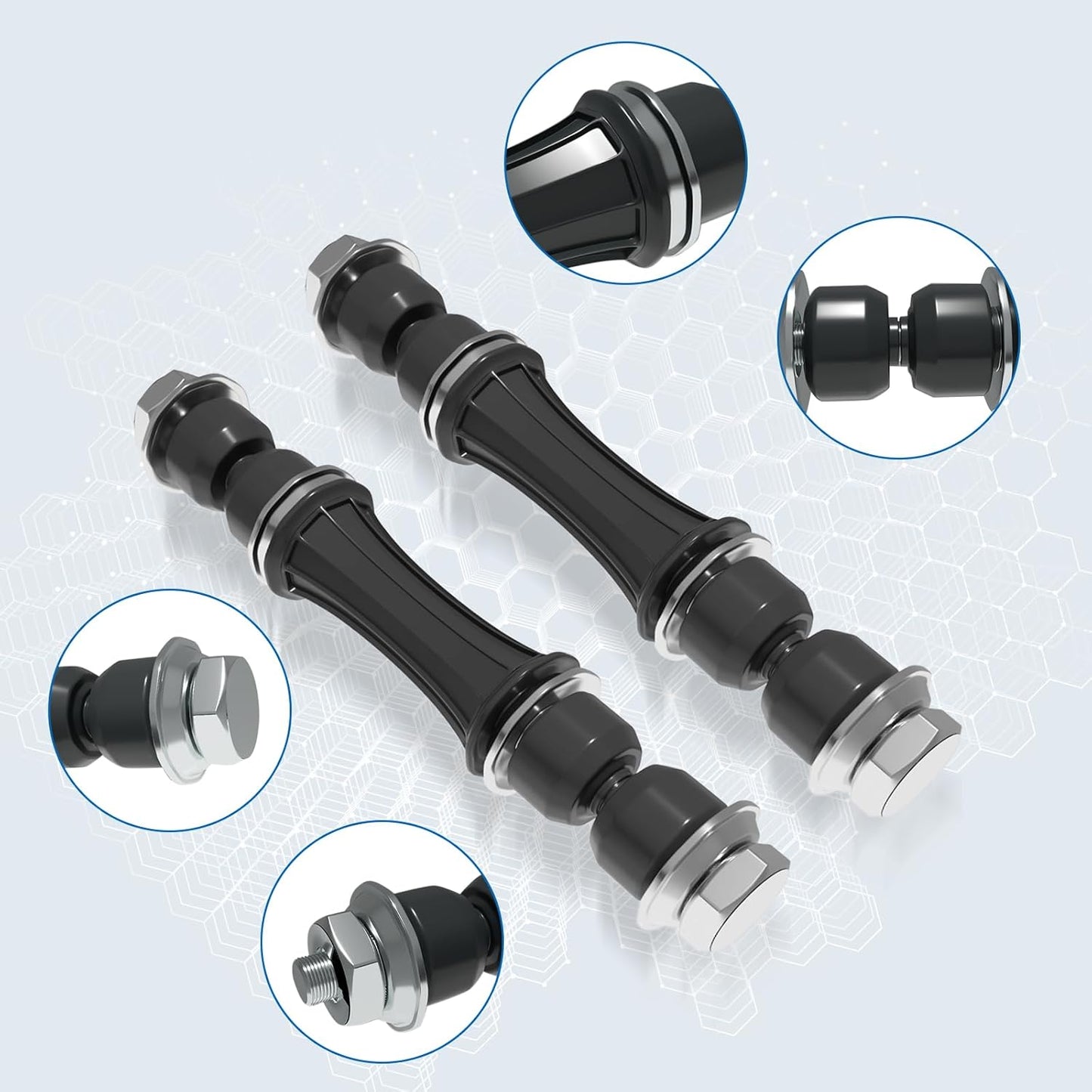 K700432 Sway Bar Links Fit For Escalade,Escalade ESV,Escalade EXT;Avalanche,Silverado 1500,Suburban,Suburban 1500,Tahoe; Sierra,Yukon,Yukon XL,Yukon XL 1500 2007-2016 Front Stabilizer End Link