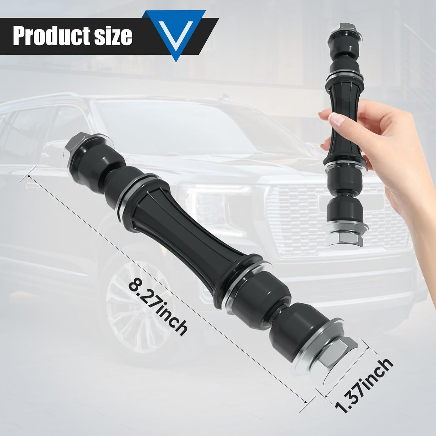 K700432 Sway Bar Links Fit For Escalade,Escalade ESV,Escalade EXT;Avalanche,Silverado 1500,Suburban,Suburban 1500,Tahoe; Sierra,Yukon,Yukon XL,Yukon XL 1500 2007-2016 Front Stabilizer End Link
