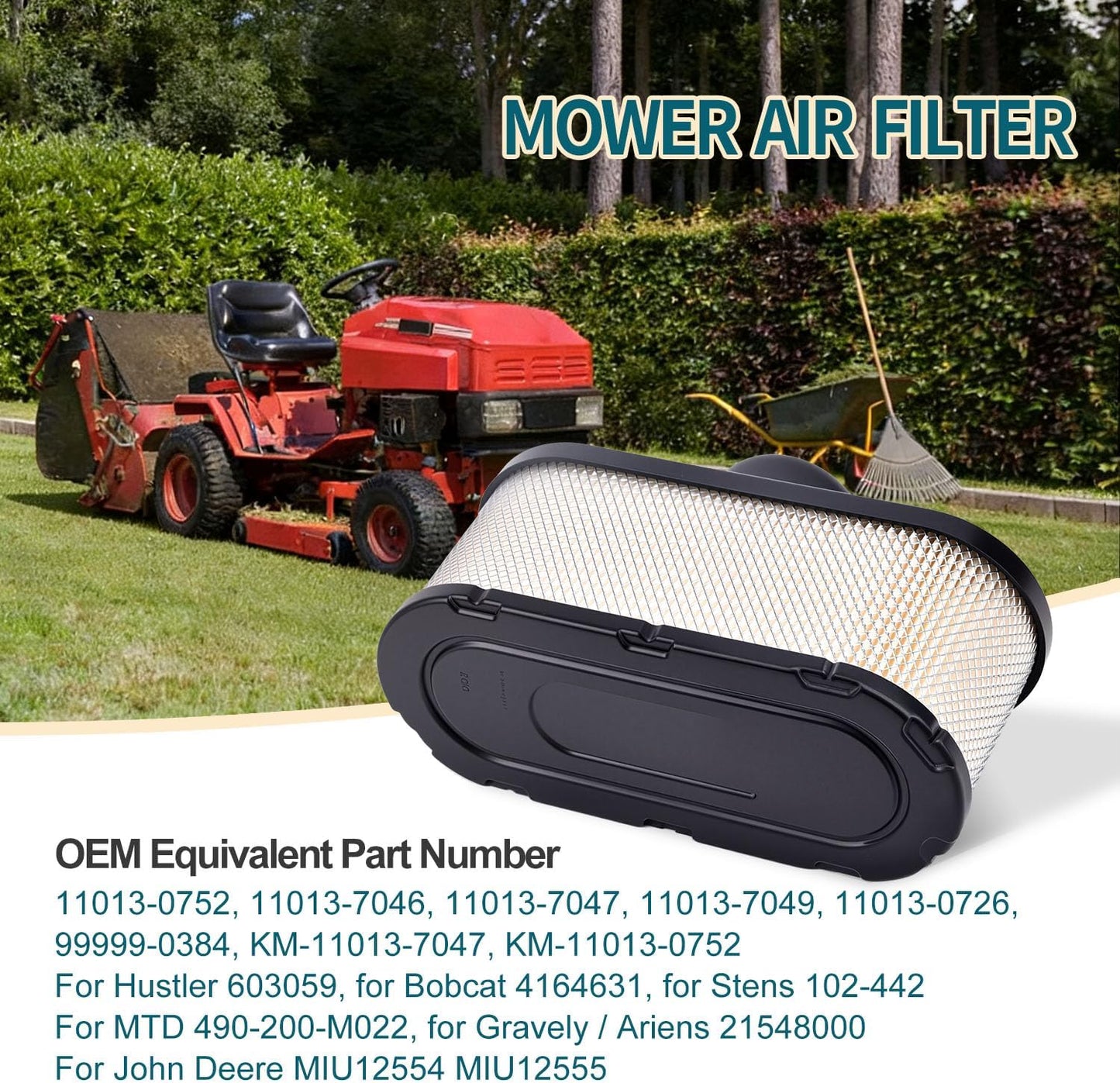 11013-0752 Air Filter for Kawasaki FR651V FR691V FR730V FS481V FS541V FS600V FS651 Part