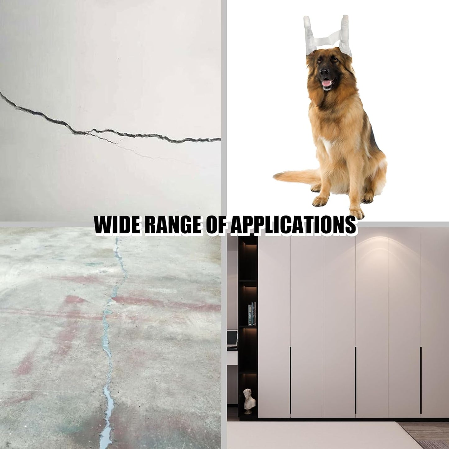 Backer Rod 1/4 Inch, EPDM Rubber Foam Caulk Saver 16.4' Grey Weather Strip Seal for Concrete Joints, Wall Cracks, Driveway and Joint Fillers.