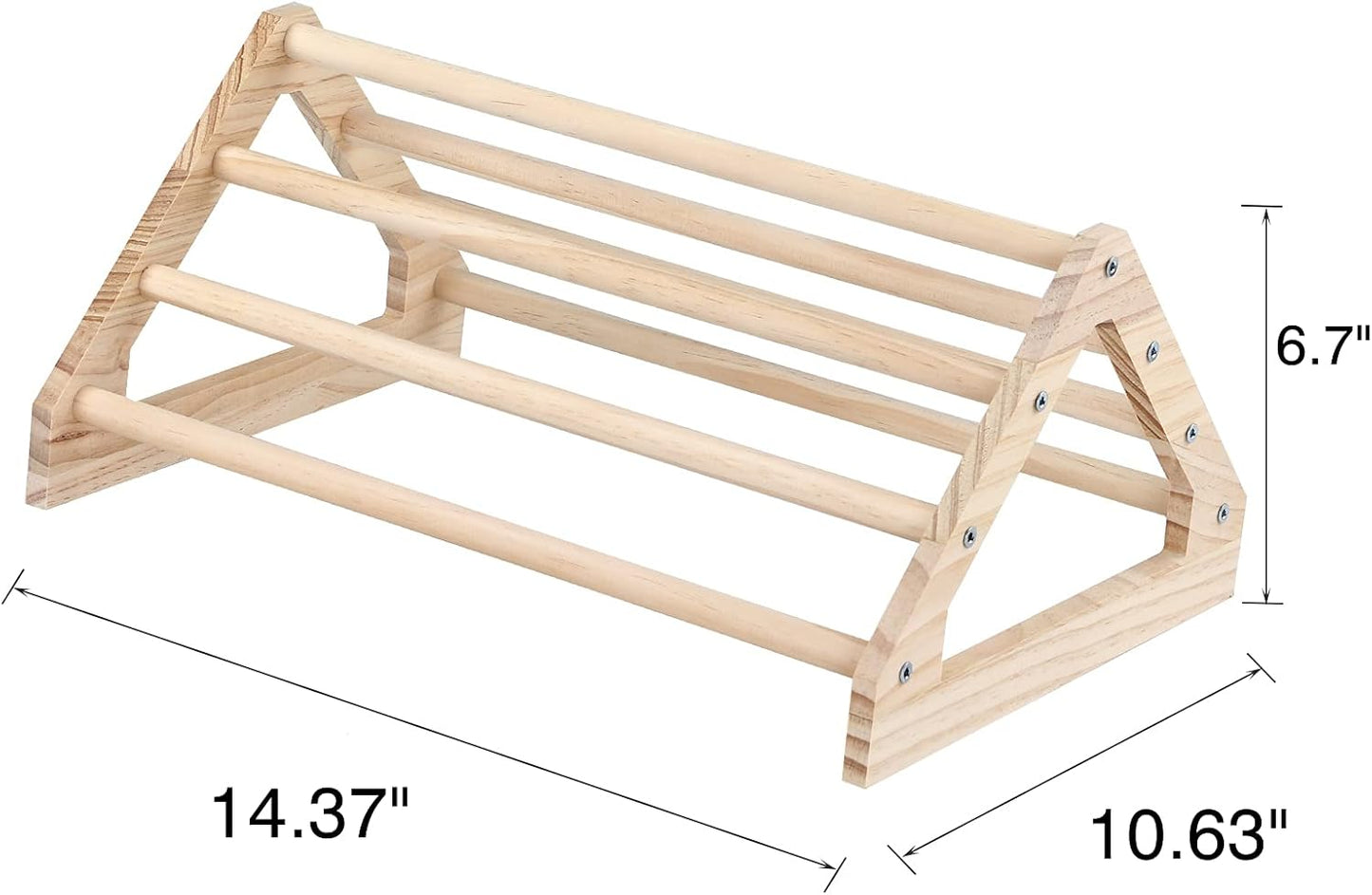 Wooden Chick Perch Stand, Pine Roosting Bar, Jungle Gym Perch Toys for Chicken Coop & Brooder, Bird Perch for Baby Chicks & Parrots (Large)