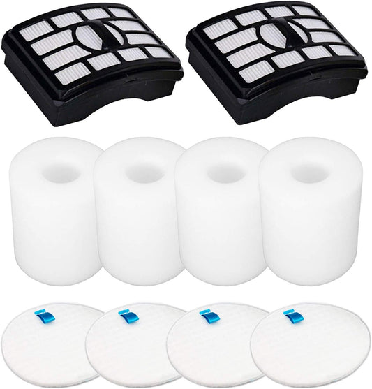 Vacuum Filters Replacement for Shark Rotator Professional Lift-Away NV500 NV501 NV502 NV503 NV505 NV510 NV520 NV552 ZU780 ZU782 ZU785 UV560, 2 Post Filters +4 Foam&Felt Filters, Part # XFF500 & XHF500