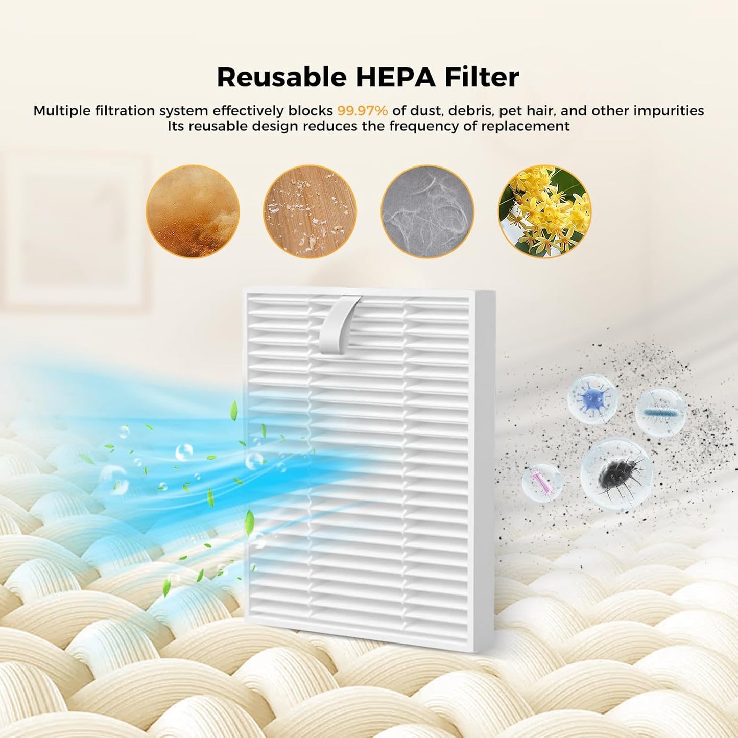 24PCS Replacement Parts Compatible with  Q7 M5+/ Q7 M5/Q7 L5/Q7 L5+, 2 Main Brushes, 6 Side Brushes, 4 HEPA Filters, 4 Mop Pads, 6 Dust Bags, 1 Cleaning Brush,1 Screwdriver Spare Parts
