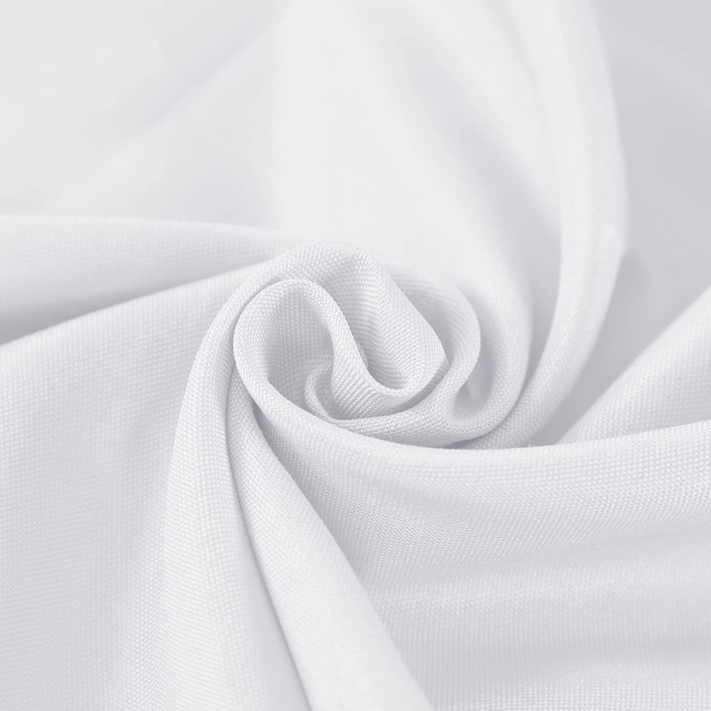 6 Pack Rectangle Tablecloth, 90x156 Inch, Stain Resistant and Wrinkle Polyester Table Cloth, Fabric Table Cover for Kitchen Dining, Wedding, Party, Holiday Dinner-White