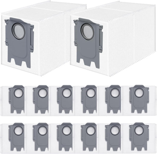 14 Pack Dust Bags Replacement for  QV 35A/Qrevo S5V/QV35S/Saros 10/10R/Z70/Qrevo/Q Revo/S/Qrevo Pro/Plus/MaxV/Master/Curv/Edge/S5X/Qrevo Edge S5A/S8 MaxV/S8 Max Ultra Robot Vacuum Cleaner