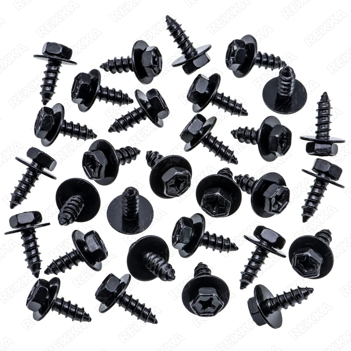 30pcs Bumper Cover Splash Shield Mud Guard Screw Bolt for Toyota Lexus 90159-60498 RAV4 Avalon Camry Highlander Prius ES300h GS350