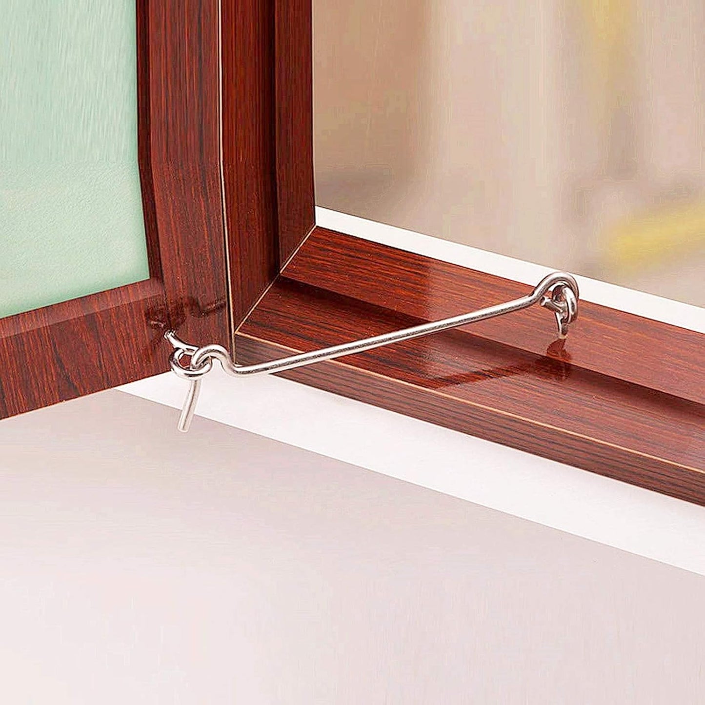 4Pcs 1.5 inches Cabin Hook Eye Latch Gate Door Swivel Window Door Hook with Mounting Screws