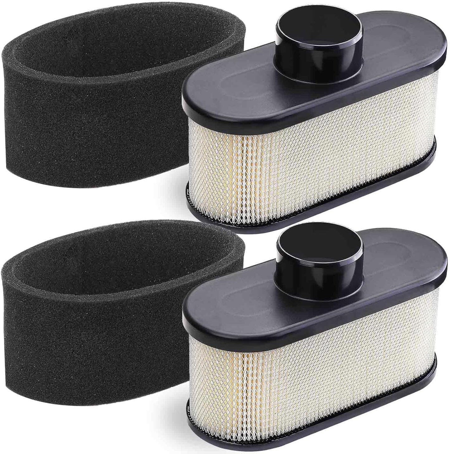 2 Pack FR691V Air Filter for Kawasaki FR651V FR730V FS481V FS541V FS600V FS651V FS691V FS730V Engine, Replace 11013-7046 Pre Cleaner 11013-0726 Air Filter