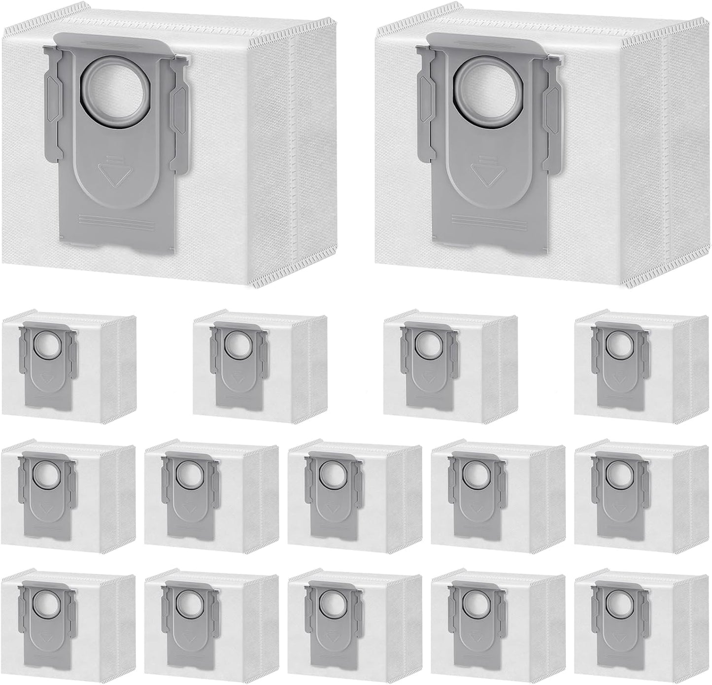 16 Packs Q10 Q7 Q5 Bag Replacement for Roborock Q10 S5+, Q7 M5+, Q5 Max+, 3.6L Vaccum Bag for Q10 X5+, Q5+, Q5 Pro+, Q8 Max+, Q7+, Q7 Max+, S8+, S8 Pro Ultra, S7 Pro Ultra, S7 MaxV Ultra