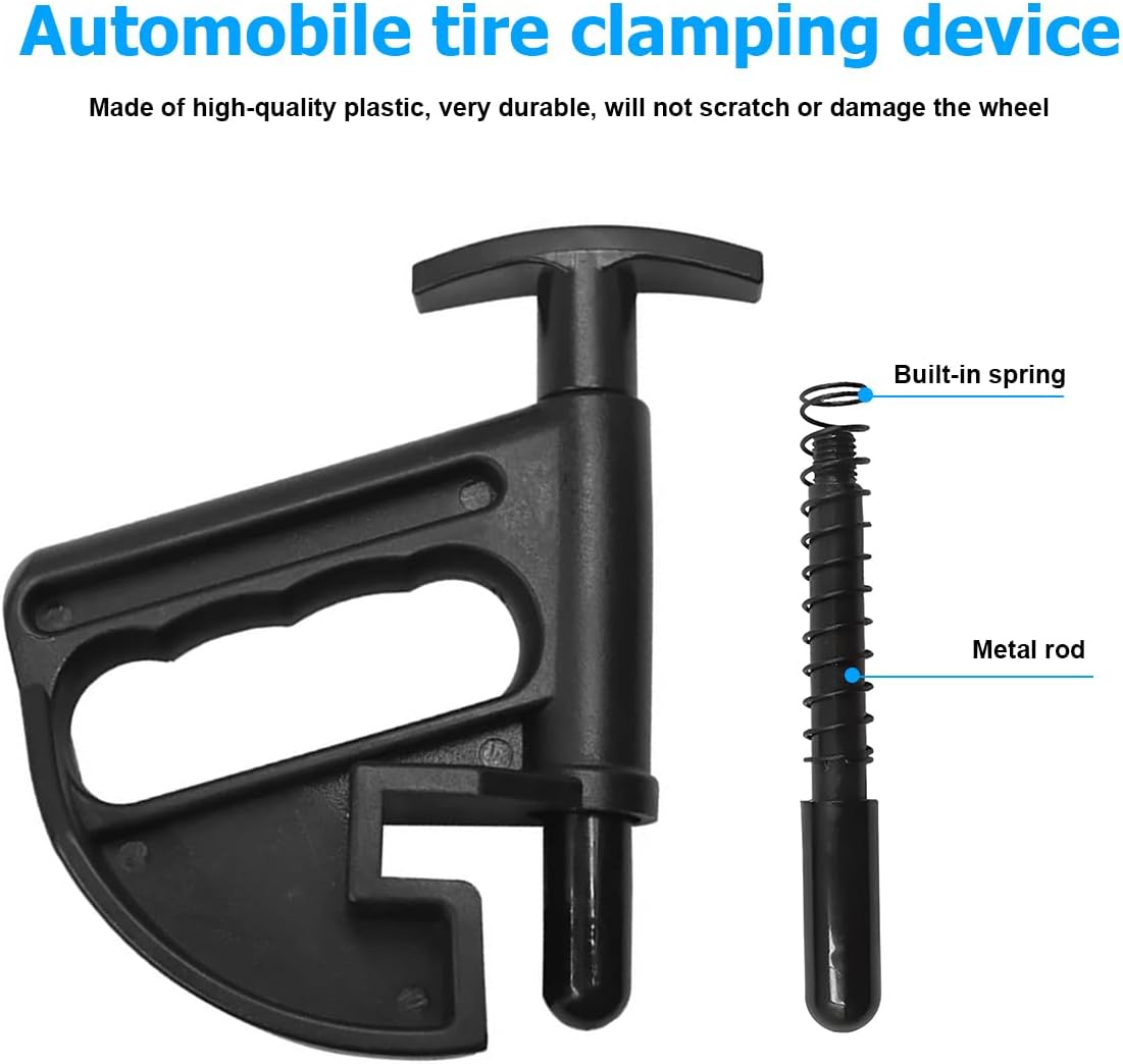 2PCS Car Tire Changer, Nylon Vehicle Tire Bead Clamp Drop Center Tool, Heavy Duty Automotive Rim Pry Tire Changer Wheel Changing Helper Accessories, Universal for Most Cars