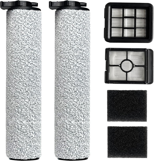 Replacement Brush Roller and HEPA Filters Kit Compatible with Bissell Crosswave HF3 Cordless Wet/Dry Vacuum Cleaner 3649A Model