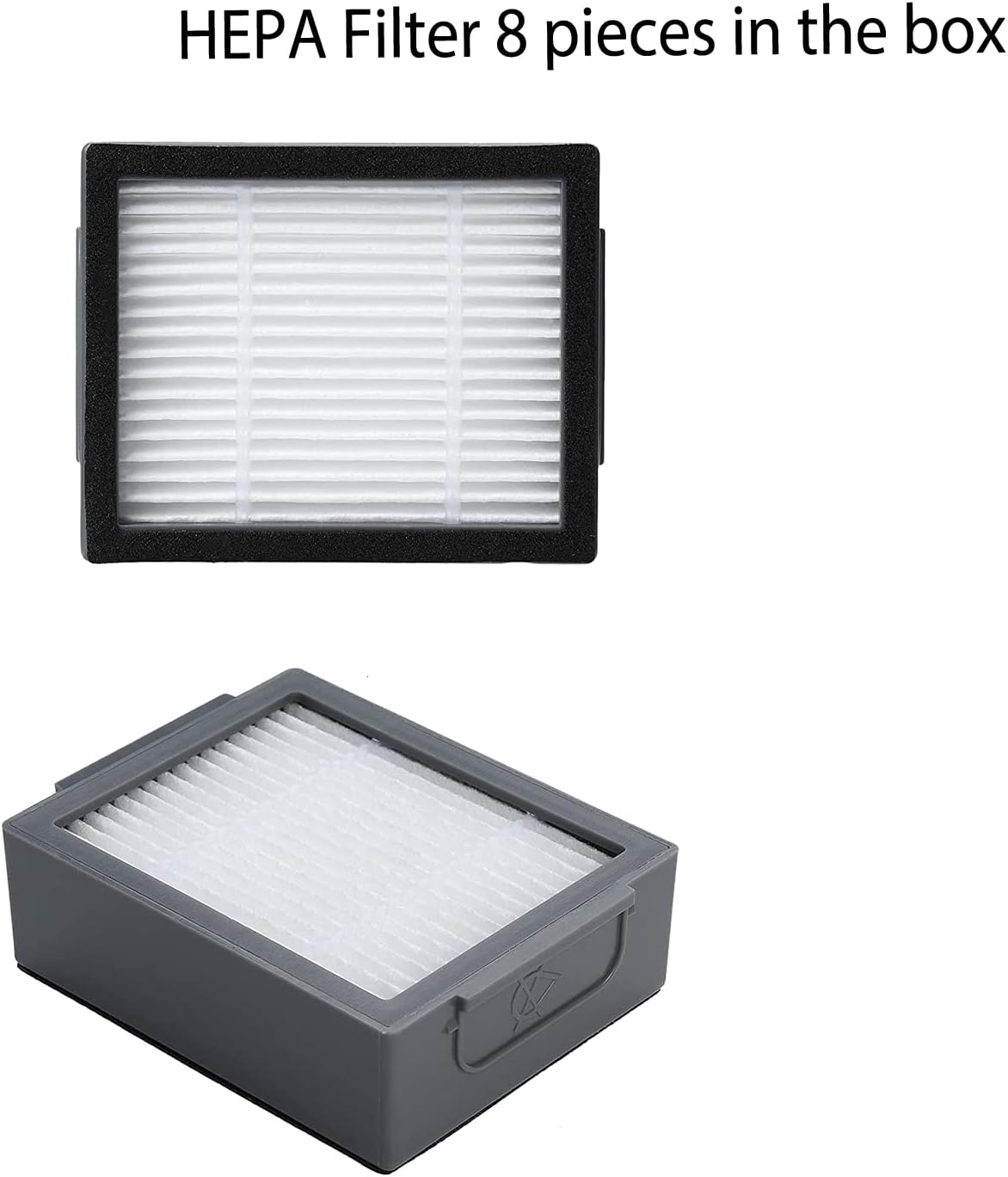 Parts accessories Compatible for iRobot Roomba e5 e6 i1 i2 i3 i4 i5 i6 i7 i8 j5 j6 j7 j8 and all Plus i e j Series Vacuum Cleaner 2 Set Roller Brushes 8 HEPA Filters 8 Side Brushes 1 caster wheel