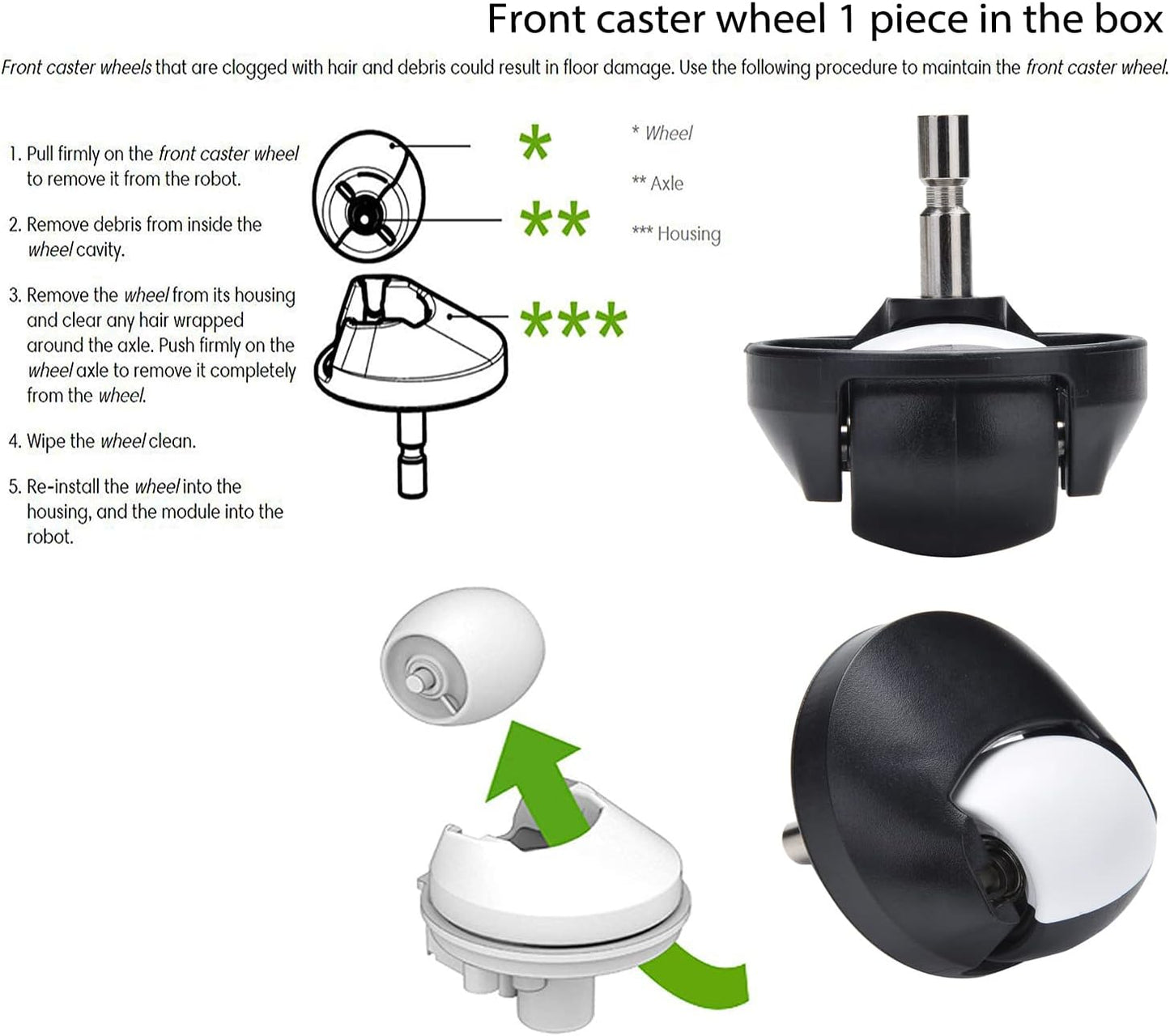 Parts accessories Compatible for iRobot Roomba e5 e6 i1 i2 i3 i4 i5 i6 i7 i8 j5 j6 j7 j8 and all Plus i e j Series Vacuum Cleaner 2 Set Roller Brushes 8 HEPA Filters 8 Side Brushes 1 caster wheel