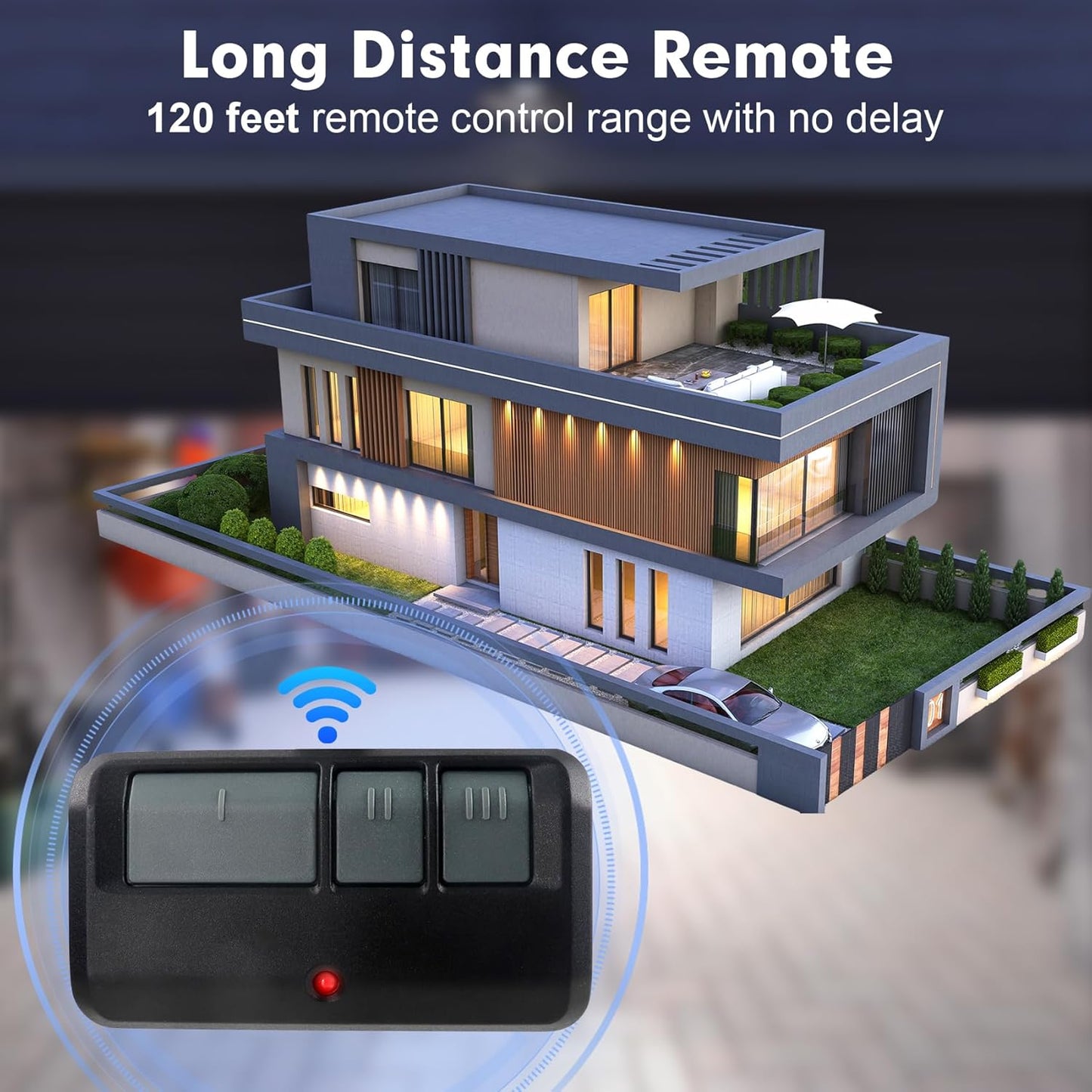 893MAX Garage Door Opener Remote, for LiftMaster/Chamberlain/Craftsman Garage Door Opener, Replaces 893LM G953EV-P2 371LM 373LM 890MAX 971LM 973LM（2 Pack）