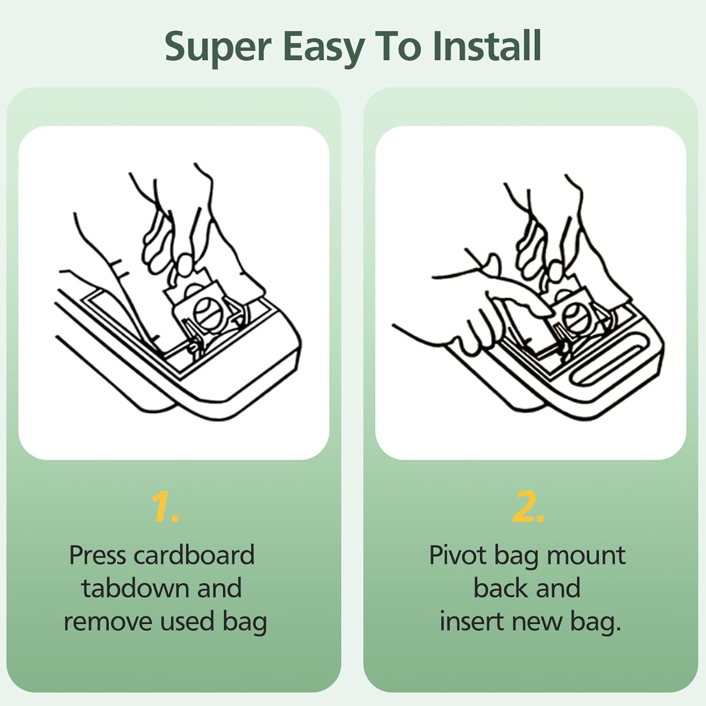 15 Pack Canister Vacuum Cleaner Bags Compatible with Kenmore Canister Type C/Q 5055, 50555, 50557, 50558 and Type C-5, C-18, 53292, 200 Series, 400 Series, 600 Series, 700 Series, 800 Series Vacuum