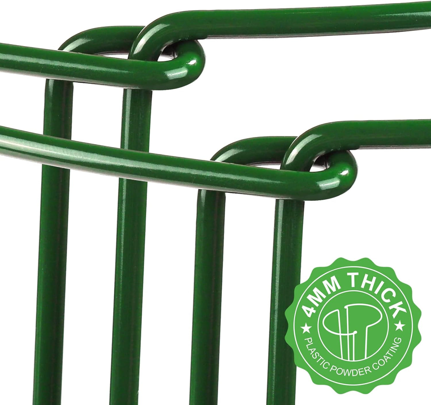 6 Pack Plant Support Plant Stakes, Metal Peony Support, Garden Plant Supports, Plant Cage, Plant Support Ring, Plant Support Stakes for Peony, Tomato, Hydrangea, Indoor Plants, 9.8 W x 15.7 H