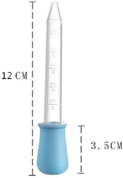 5ml Liquid Droppers Clear Medicine Silicone and Plastic Pipettes Eye Dropper with Bulb Tip for Kids Candy Molds (8 Pack)