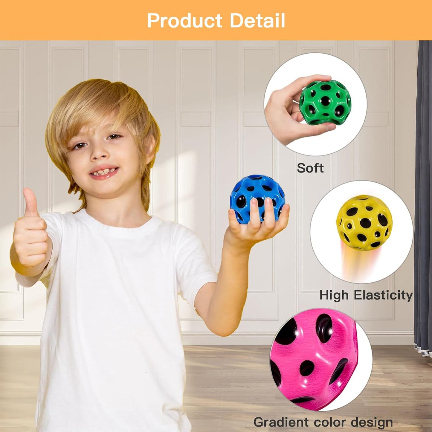 Extreme High Bouncing Ball, Super Space Children's Sensory Athlete Training Ball
