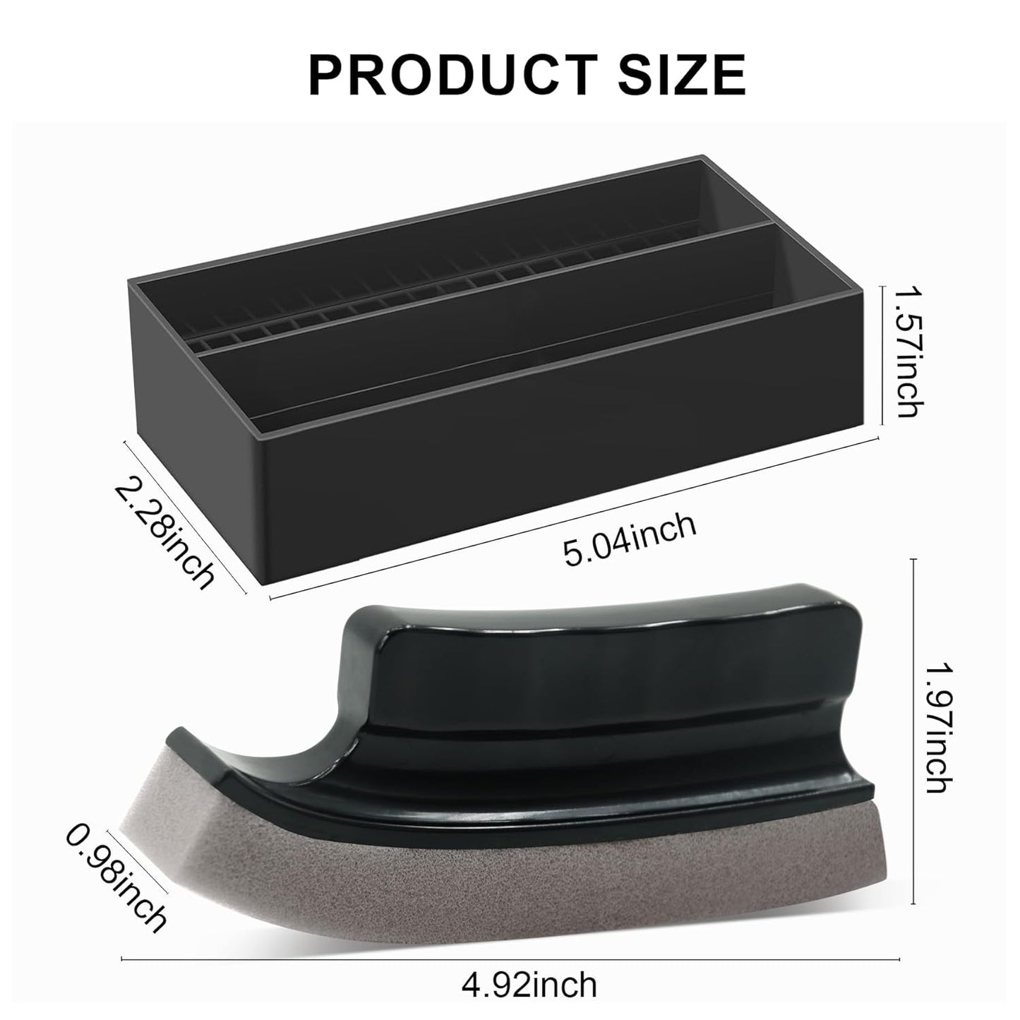 Beard Cleaner Brush and Holder Set: Cleaning Tool for Sink 1 Original sized Use Trimmings Men Countertops (Set) Set