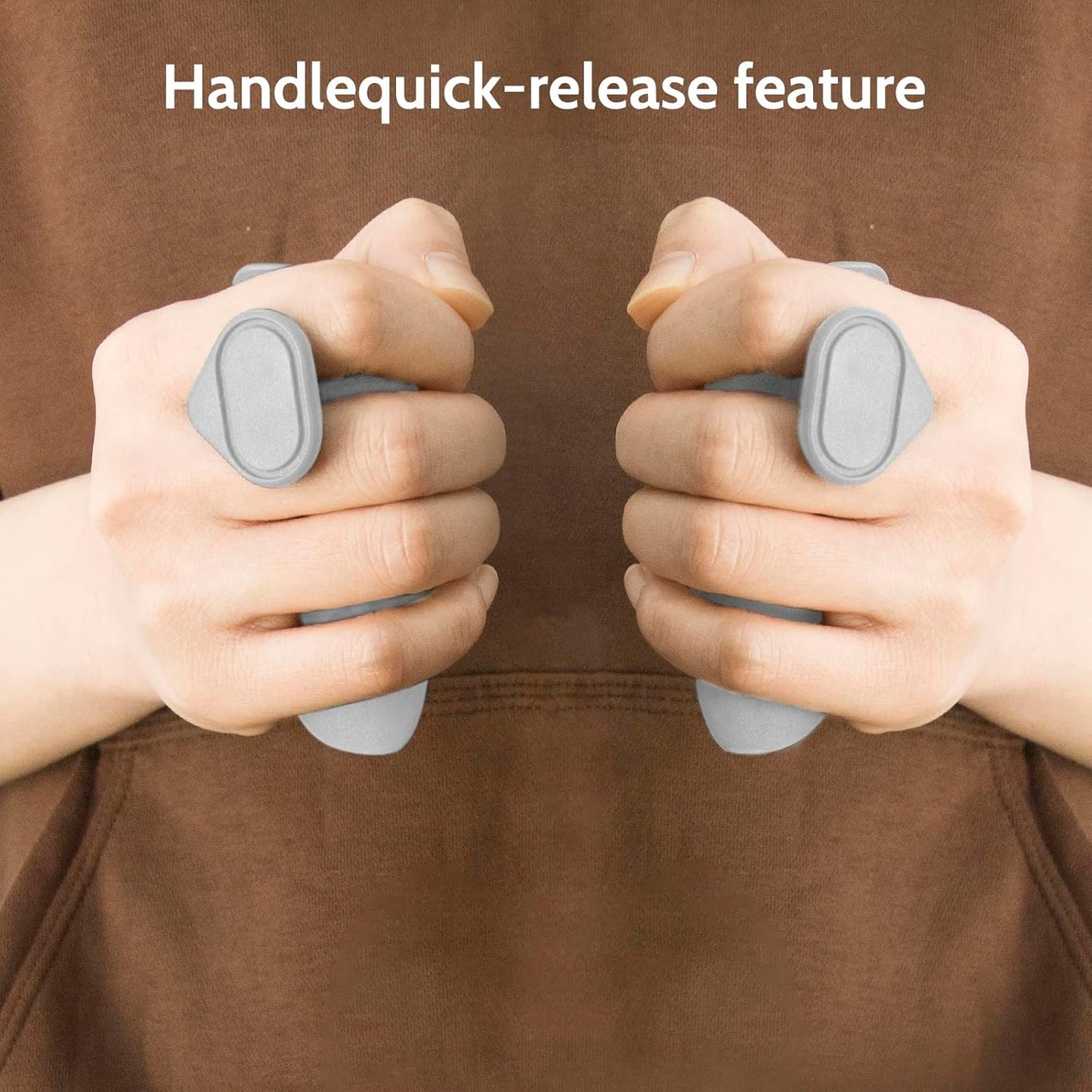 Weight Lifting Grips - Rubber Anti-Slip Workout Grips, Ergonomics Hand Protector Gloves for Gym Training and Exercise, Dumbbell, Bar Pad, Pull Up Men Women, No Sweaty (Grey)