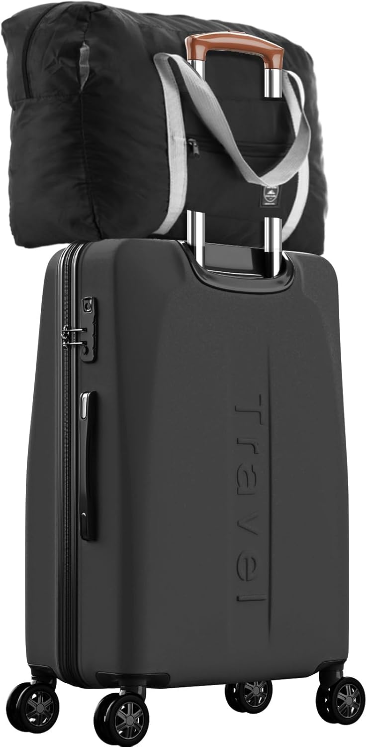 12 Pcs Foldable Travel Bags Bulk Duffel Waterproof Lightweight Carry on for Sports Gym Weekender Outing Overnight(Black) Black