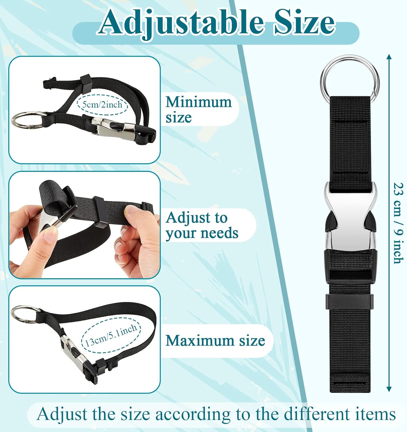 3 Pcs Add a Bag Luggage Straps Gripper Heavy Duty Jacket Valises Strap for Travel Belt with Buckle Adjustable Baggage Black, Blue and Grey