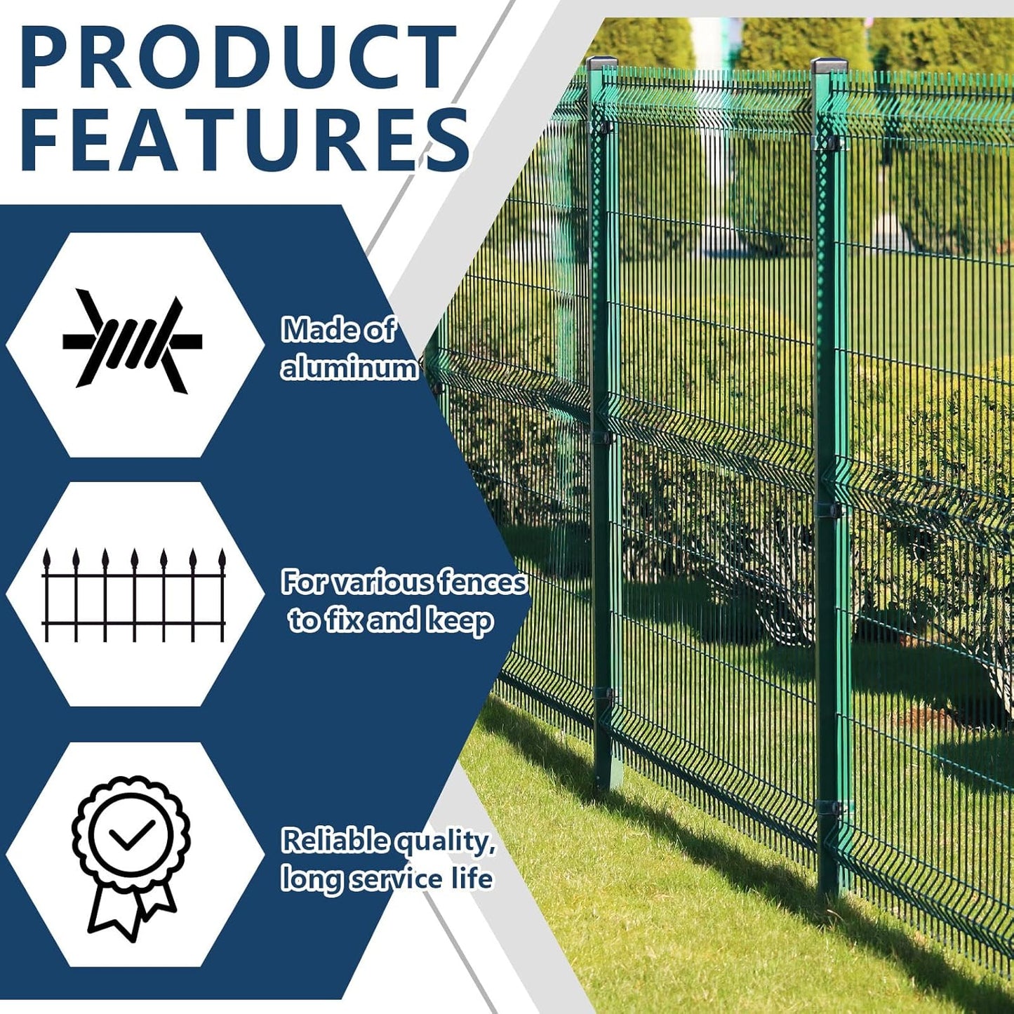 300 Pieces T Post Wire Clips Fence Fencing for Securing Galvanized Steel Barbed Garden Farm Highway Sport Fences