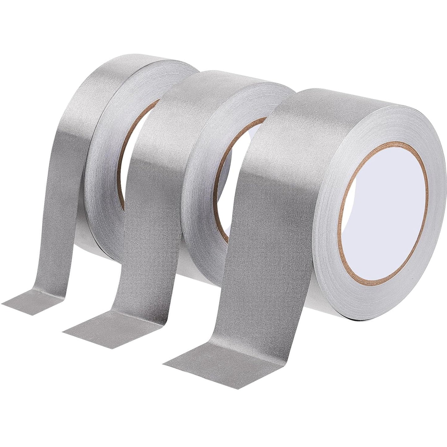 3 Roll Double Conductive Fabric Tape Cloth Adhesive Roll(1in x 100ft, 1.5in 2in 100ft)  1in 100ft