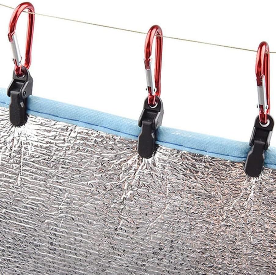 20pcs Small Tarp Clips Duty Lock Grip, Tent Awning Clamp For